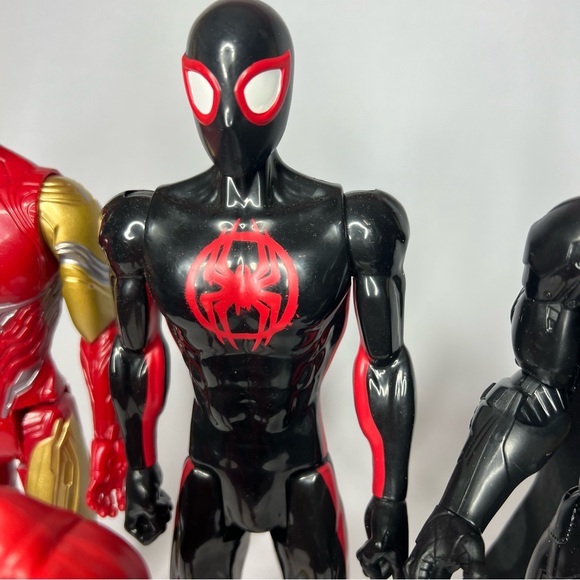 Marvel DC Action Figures Lot Of 4 Batman Spider-Man Flash Iron Man - Picture 4 of 13